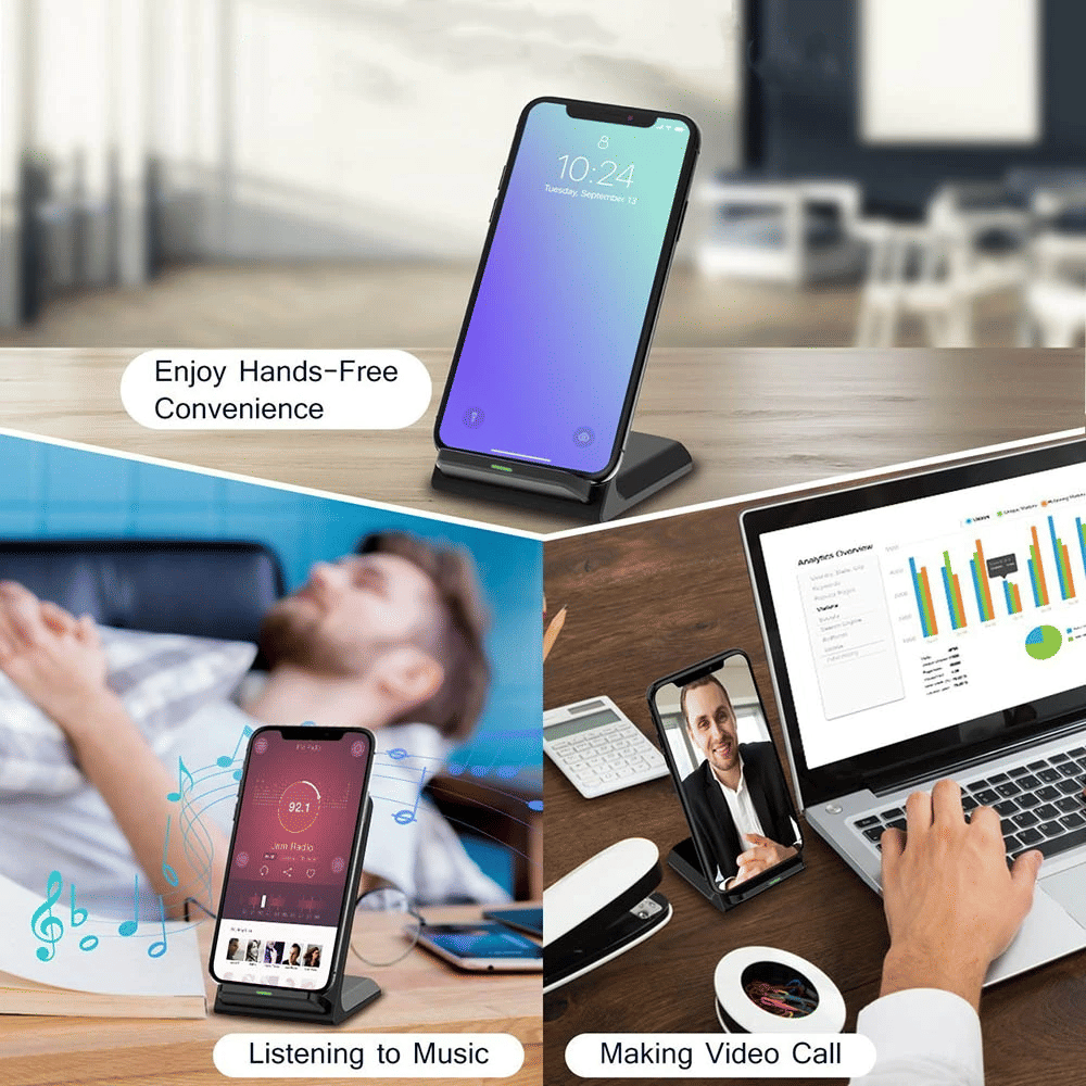 Cargador inalámbrico Qi, base  - Wireless Charging Pad reseña y precio